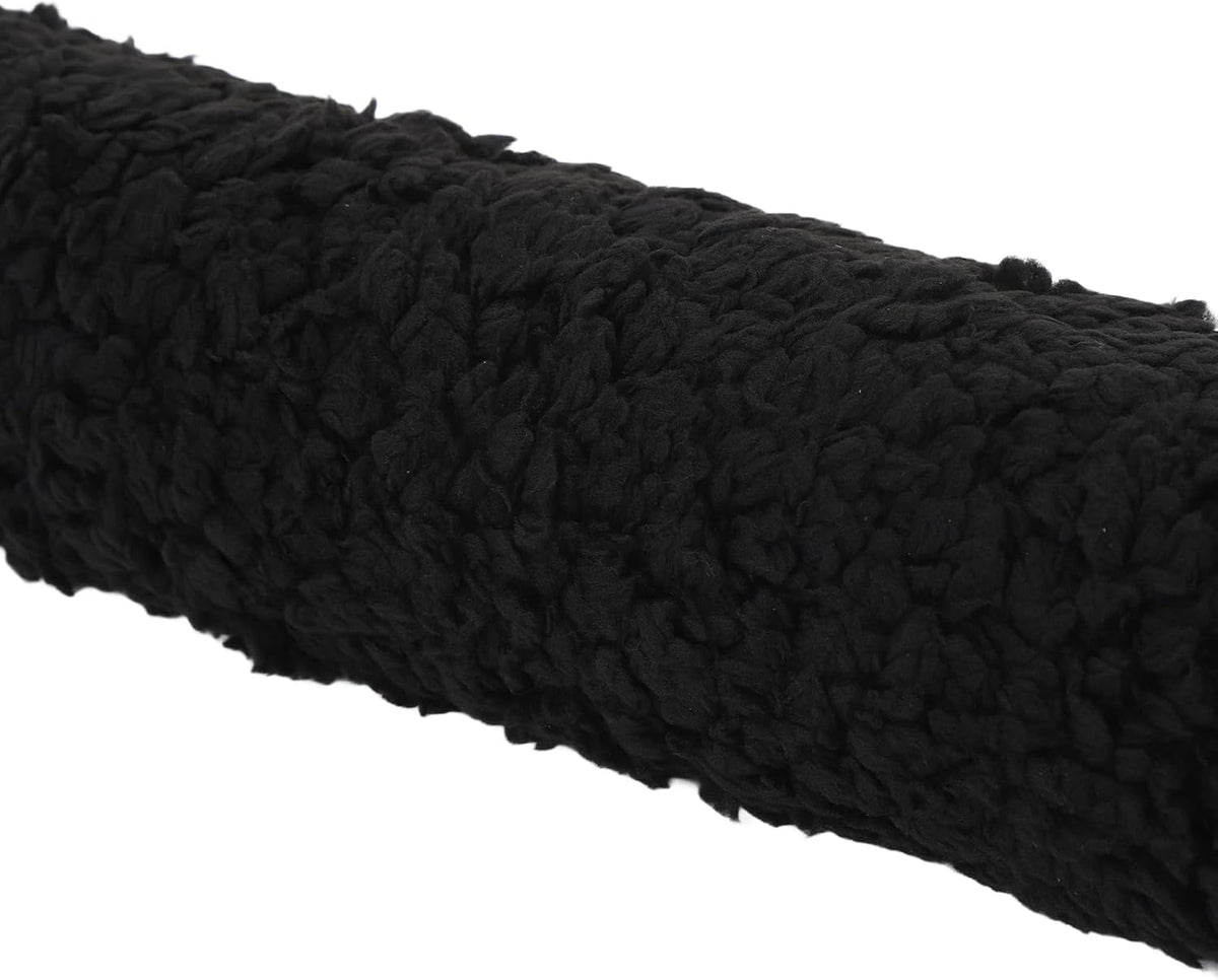 Brrnoo Sheepskin Chair Armrest Pad, Fleece Armrest Cushion for Chairs, Enhanced Comfort and Skin Protection Armrest Protector for Home or Office Use Fits Most Chairs (Grey)