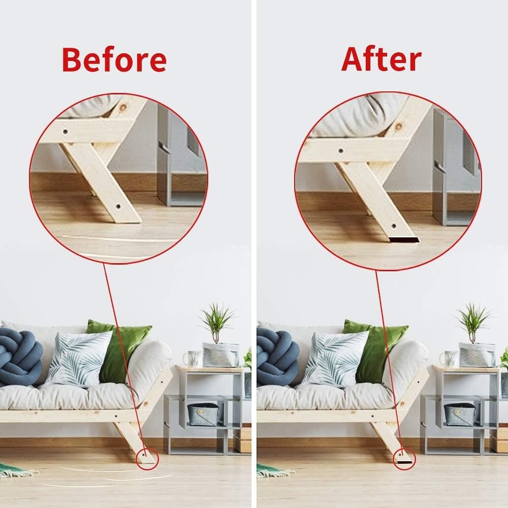 Non Slip Furniture Pads -56 pcs（1+2）” Furniture Grippers, Non Skid Furniture Legs,Self Adhesive Rubber Furniture Feet, Anti Slide Furniture Hardwood Floor Protector for Keep Couch Stoppers