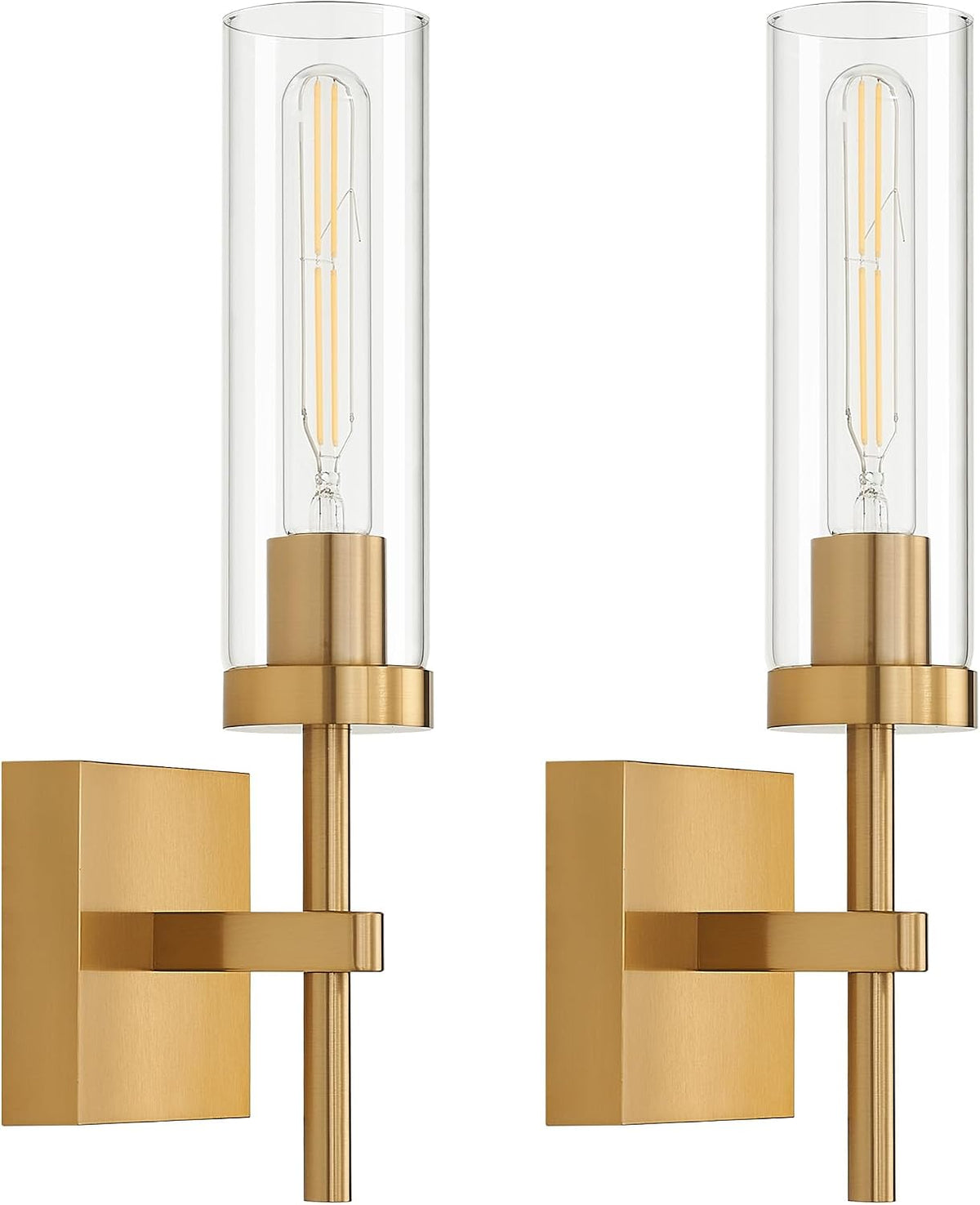 Wireless Wall Sconces with Remote Control, Battery Operated Wall Sconce Set of 2, Black & Gold Rechargeable Dimmable Wall Light for Bedroom Living room Bathroom Hallway Entryway Stairwell, 3000K