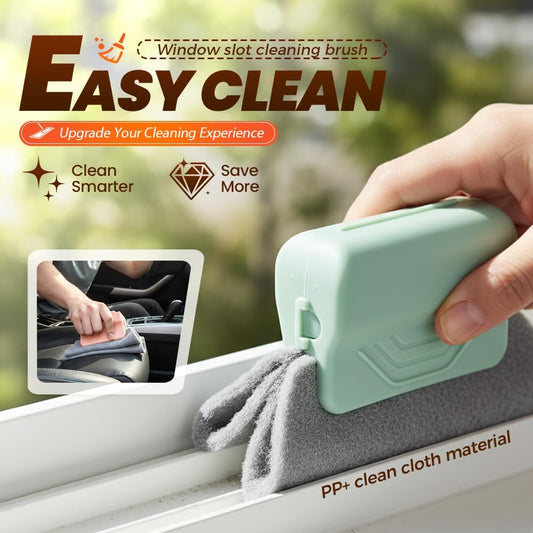 Magic Window Track Cleaner, Window Groove Cleaning Brush Tools Set, Cleaner Brushes for Window lides Gaps Tile Lines Shutter Slats Car Vents & Narrow Gaps (3PC Mix)