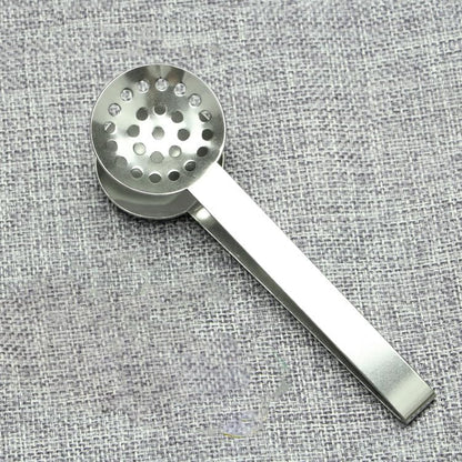 Tea Bag Squeezer, Stainless Steel Tea Bag Tongs, Tea Bag Strainer Grip Holder Tea Bag Squeezer Spoon Metal Lemon Slices Clip, Mini Tongs for Gripping Ice Cubes and Sugar (Pack of 4)