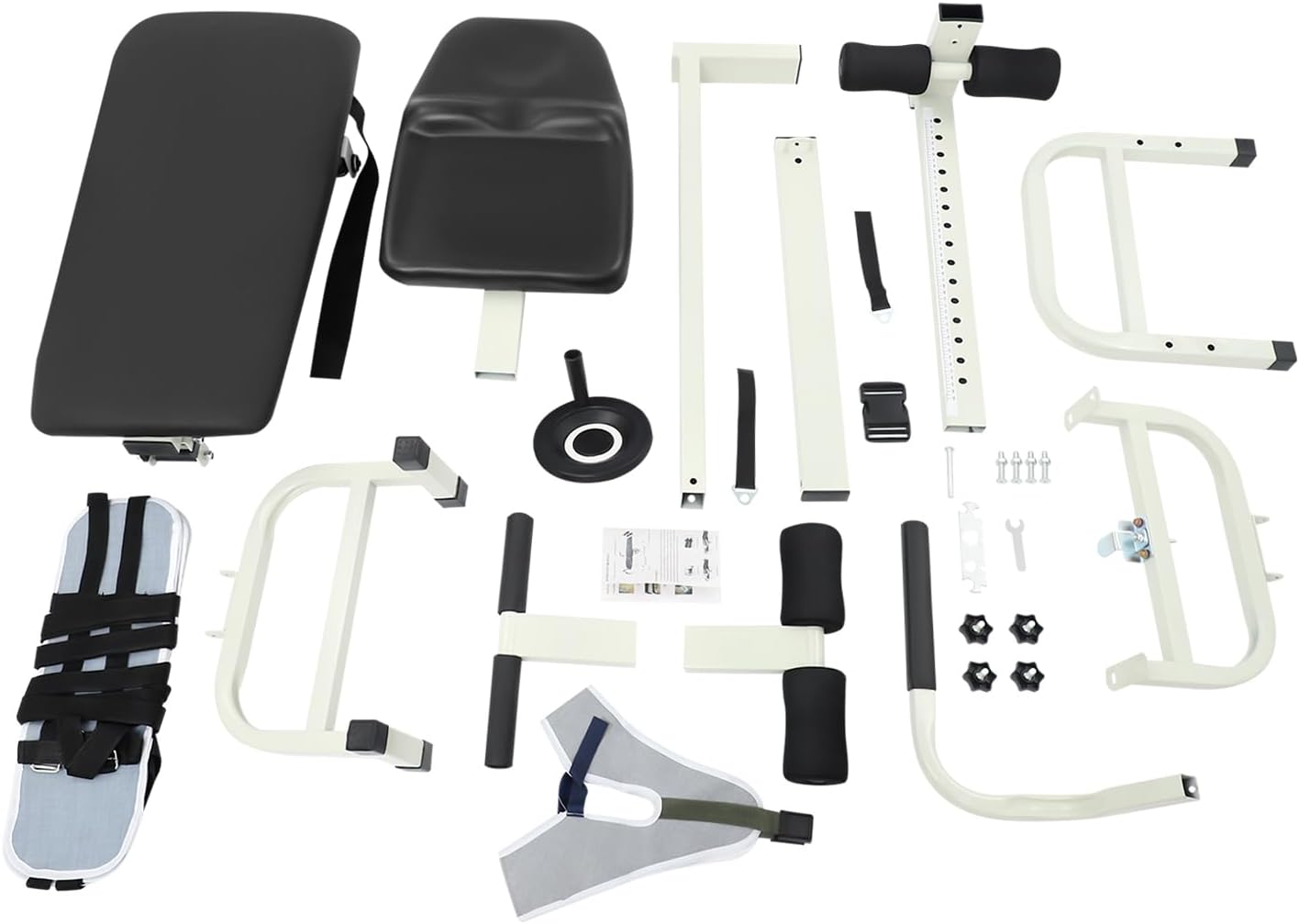 Decompression Table, Spinal Decompression Machine with Base & Safety Belt Decompression Back Stretcher Traction Table Adjustable Decompression & Stretch Table for Tension Relief