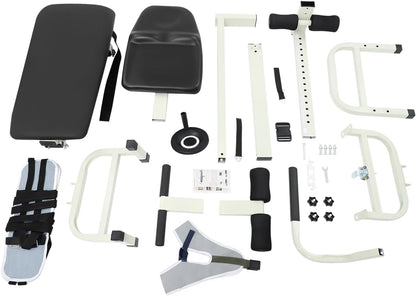 Decompression Table, Spinal Decompression Machine with Base & Safety Belt Decompression Back Stretcher Traction Table Adjustable Decompression & Stretch Table for Tension Relief