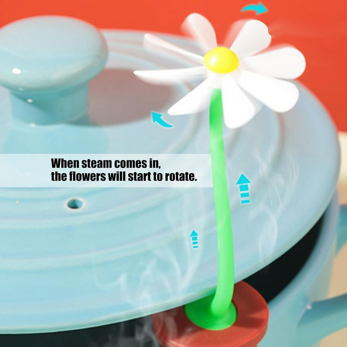 Silicone Anti-spill Cookware Cover, Flower Shape Lid Lifter – Heatproof & Easy Kitchen Anti Overflow Tool