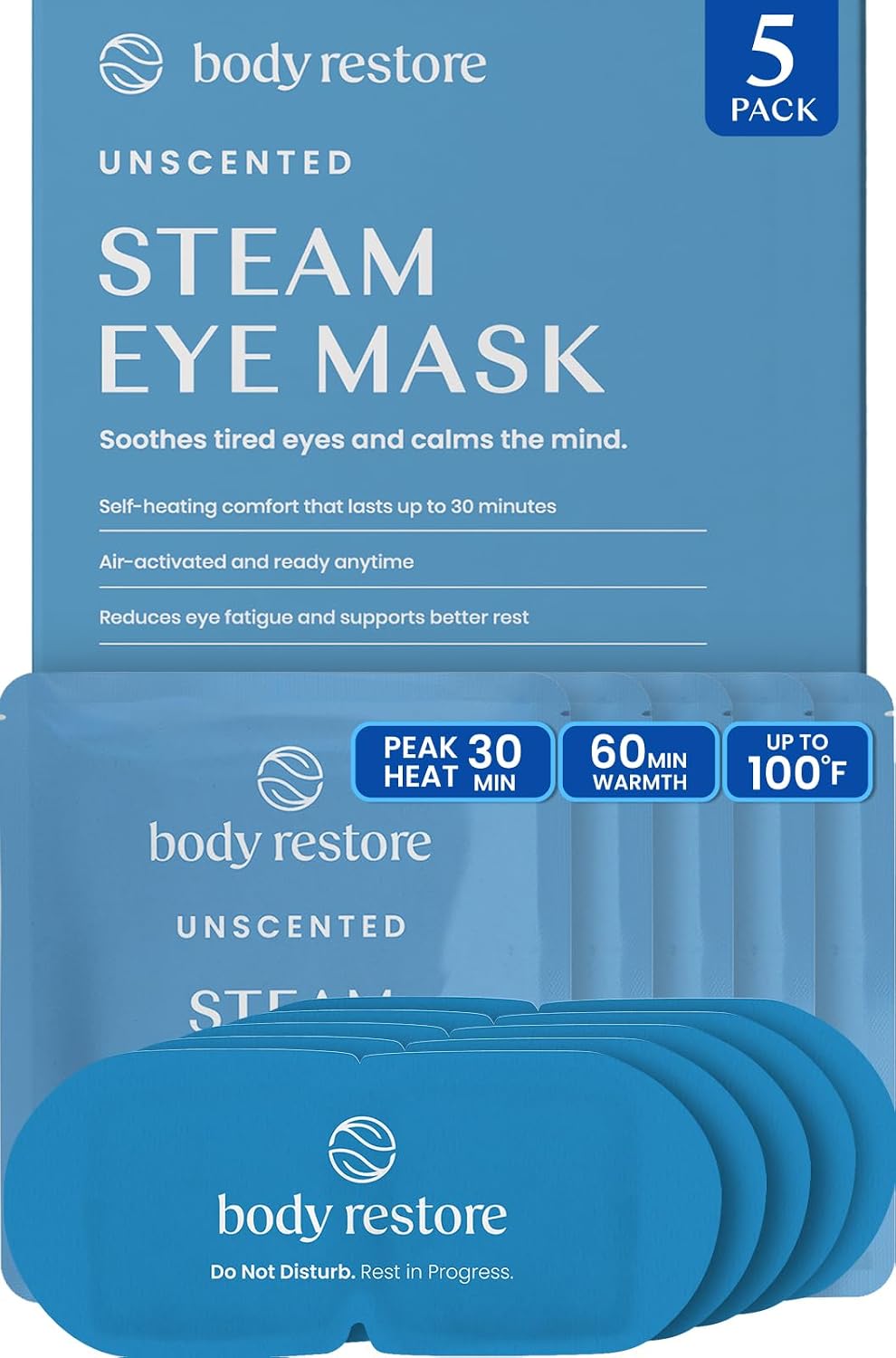 Body Restore Heated Eye Mask Warm Compress for Dry Eyes - Variety