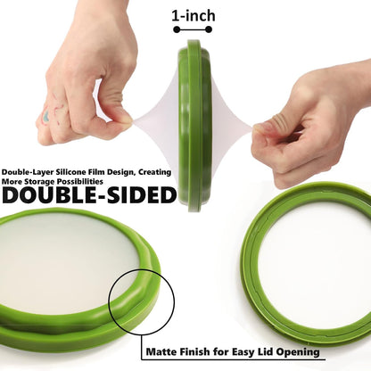 Double-Sided Avocado Saver & Onion Storage, 4Pcs Food Holder | Upgraded Double-Sided Silicone! 4Pcs Avocado Saver & Onion Storage. Keeps garlic, tomato & produce fresh in fridge containers