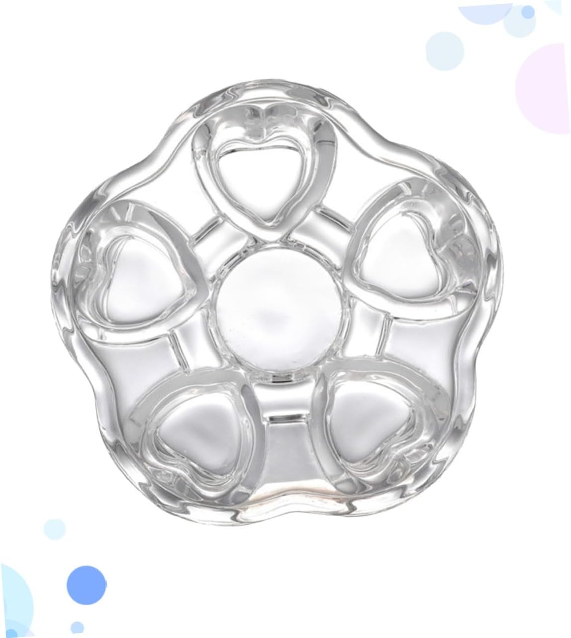 LABRIMP Heart-Shaped Glass Base for Teapot Stylish Insulated Heating Design for Warm Tea Multi-Functional Candle Holder Safe and Elegant Accessory