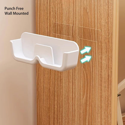 4pcs Eyeglasses Holder Stand, Sunglasses Storage Organizer, Wall Mounted Glasses Display Case with Adhesive Sticker for Home Office Dorm