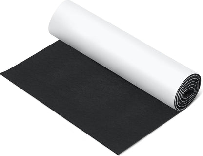Fullhawl Large Felt Furniture Pads 8 x 60 Inch Non Slip Self Adhesive Heavy Duty Cuttable Strip Roll Felt Sheet Tape for Protecting Hardwood Floors Chair Wall, White