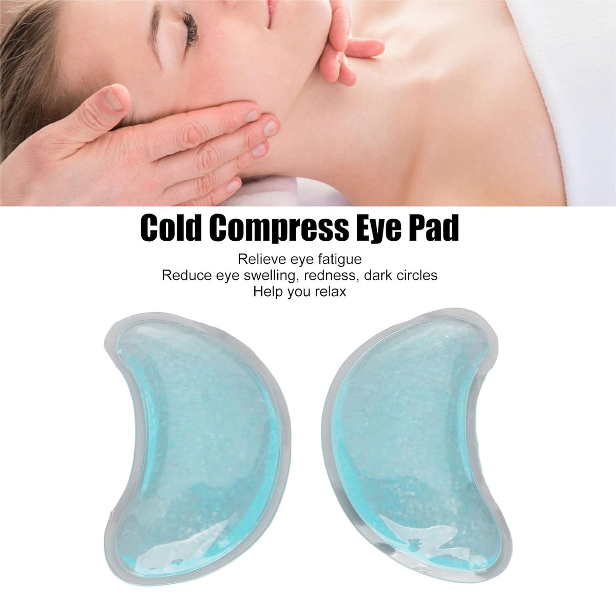 Eye patches, gel eye patches, reusable, effectively relieve eye puffiness and redness, soothe eye fatigue, and relax the eyes.