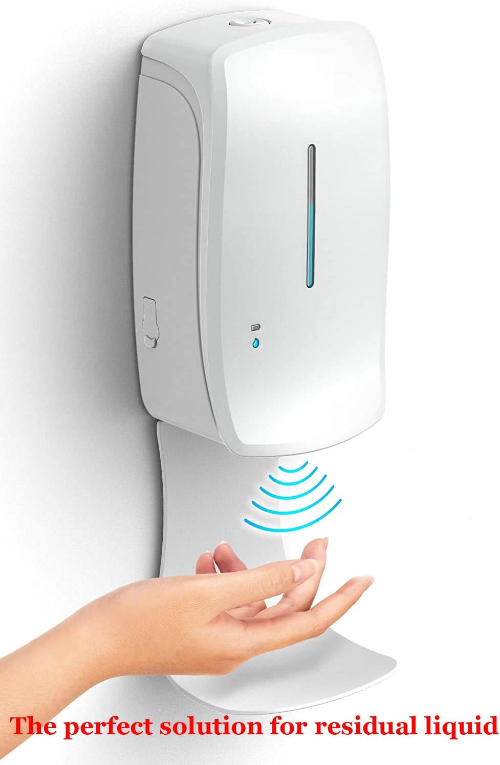 2pcs Drip Tray for Automatic Soap Dispenser or Hand Sanitizer Dispenser | Prevents slippery floors & stains. Ideal laundry detergent catcher or sanitizer drip tray for home, office, or hospital.