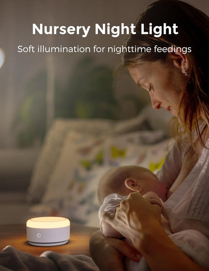 Momcozy Sound Machine for Baby | Portable White Noise Sound Machine for Sleep Rechargeable | 20 Sleep Sounds White Noise Machine with Nursery Night Light | Travel Sleep Sound Machine Battery Based
