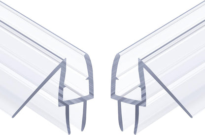 AmazerBath Frameless Shower Door Bottom Seal 39 inch (Set of 2) - Clear, Suitable for 3/8 Inch Glass, Modern Style