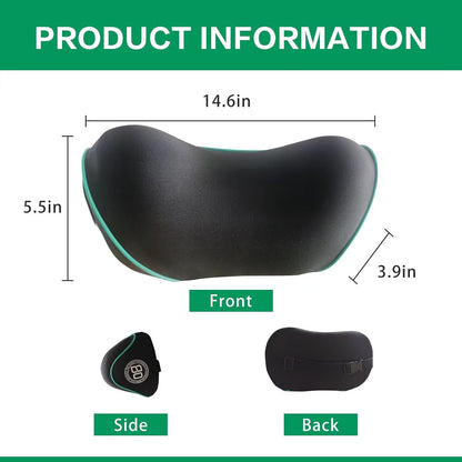 SPRFUFLY Make Relaxing Car Headrest Pillow, Car Neck Pillow for Driving | Car Pillow with Adjustable Strap, Breathable Removable Cover & Ergonomic Design - Comfort Car Neck Support Pillow(Black, 1PC)