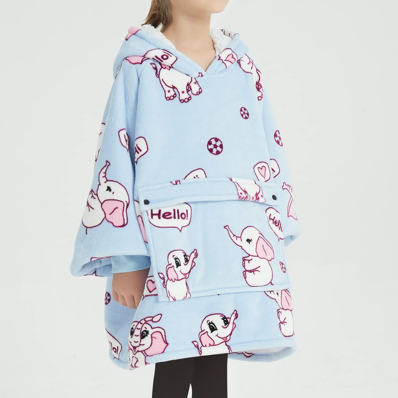 Wearable Blanket Hoodie for Adults With Pocket Strawberry Hoodie | Sherpa, Fuzzy Blanket Hoodie, Oversized Sweatshirt Blanket, Kangaroo Pouch, Cute Birthday Gifts for Sister, Cute Stuff