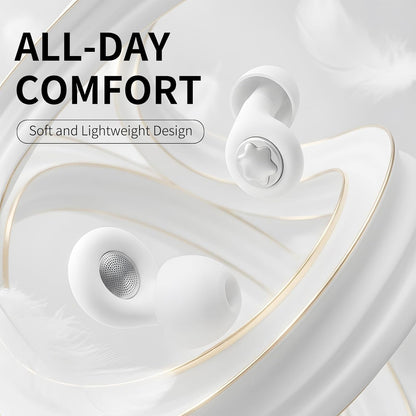 Ear Plugs for Sleeping 45DB Noise Cancelling: Ultra-Comfy Reusable Noise-Reducing Earplugs for Sleeping & Travel & Work Hearing Protection Earbuds with 8 Tips(XS,S, M, L Size)