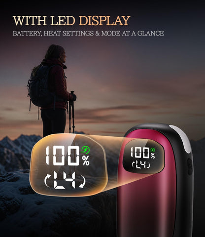 BEYYON Electric Hand Warmers Rechargeable - [with LED Display]