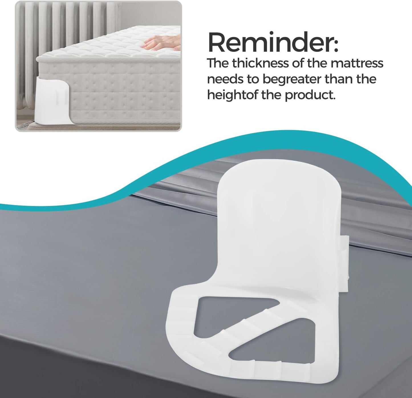 Bed Sheet Holders for Corners, 4 Pcs Adjustable Fitted Mattress Holders Organizer Clips Keep Sheets Firm & Tight in Place for All Bed Sizes (White)