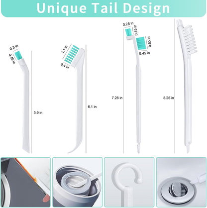 Lumkew Small Cleaning Brush Tight Spaces, 8pcs Crevice Cleaning Brushes Tool for Household Use, Tiny Cleaning Brush Mini Parts Humidifier Toaster