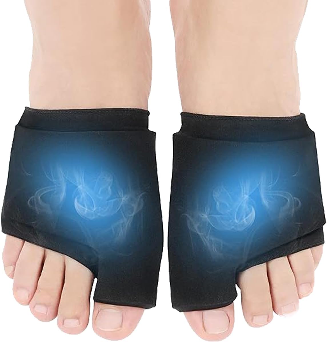 2PCS Forefoot Toe Ice Pack, Toe Ice Pad, Foot Ice Pack, Soft Forefoot Ice Packs, Reusable Ice Packs, Reusable Ice Pad Wrap for Foot, Toe, Finger Cold Therapy, Bunion Relief, Swelling (L)