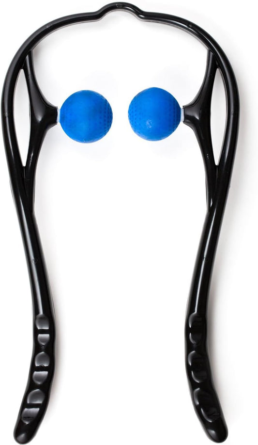 Neck Massager, Neck and Shoulder Shiatsu Deep Tissue Trigger Point Manual Self Muscle Massage