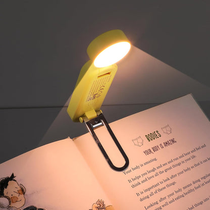 VAVOFO USB Rechargeable Bookmark Reading Light, Blue Light Blocking Amber LEDs for Bedtime Reading - Clip On, 9 Lighting Modes