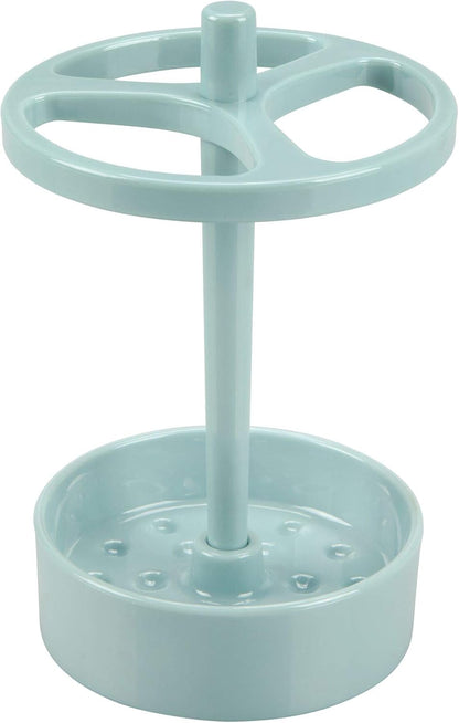 iDesign Toothbrush Holder, Clear | For Normal to Large Toothbrushes, Fits Spin Brushes, Holds Toothpaste
