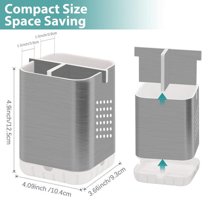 Boperzi Toothbrush Holders, Kids Toothbrush Holder with Drainage, Detachable Anti-Slip Electric Toothbrush Holder, Toothpaste Organizer Storage Caddy for Bathroom Countertop, Shower, Kitchen, Vanity