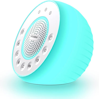 Housbay White Noise Machine with 31 Soothing Sounds, 5W Loud Stereo Sound, Auto-Off Timer, Adjustable Volume, Sleep Sound Machine for Baby, Kid, Adult -Wood Grain