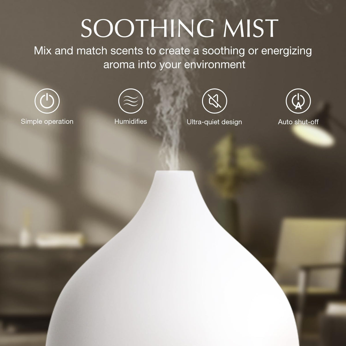 SALKING Essential Oil Diffuser for Home, 100ml Small Aromatherapy Diffuser