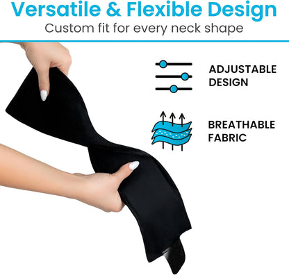 Arctic Flex Neck Ice Pack Wrap w/Gel - Reusable Hot & Cold Cervical Ice | Pack for Neck, Shoulders, Pain Relief & Injuries - Cold Compress Cervical Wrap for Sprains, Swelling, Inflammation & Surgery