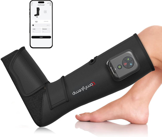 Comfytemp Cordless Air Compression Leg Massager for Circulation, 1 Pack