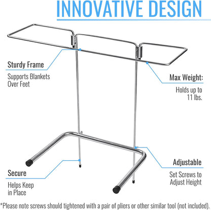 DMI Blanket Lifter Support Bar with Adjustable Frame Keeps Blankets and Sheets from Pressing on Body to Relieve Pressure and Temperature