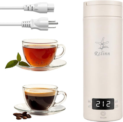 Portable Electric Kettle （120V）, Travel Tea Kettle, 316 Stainless Steel Premium Liner, 4-speed Temperature Adjustment with Auto Shut-off and Boil-Off Protection black