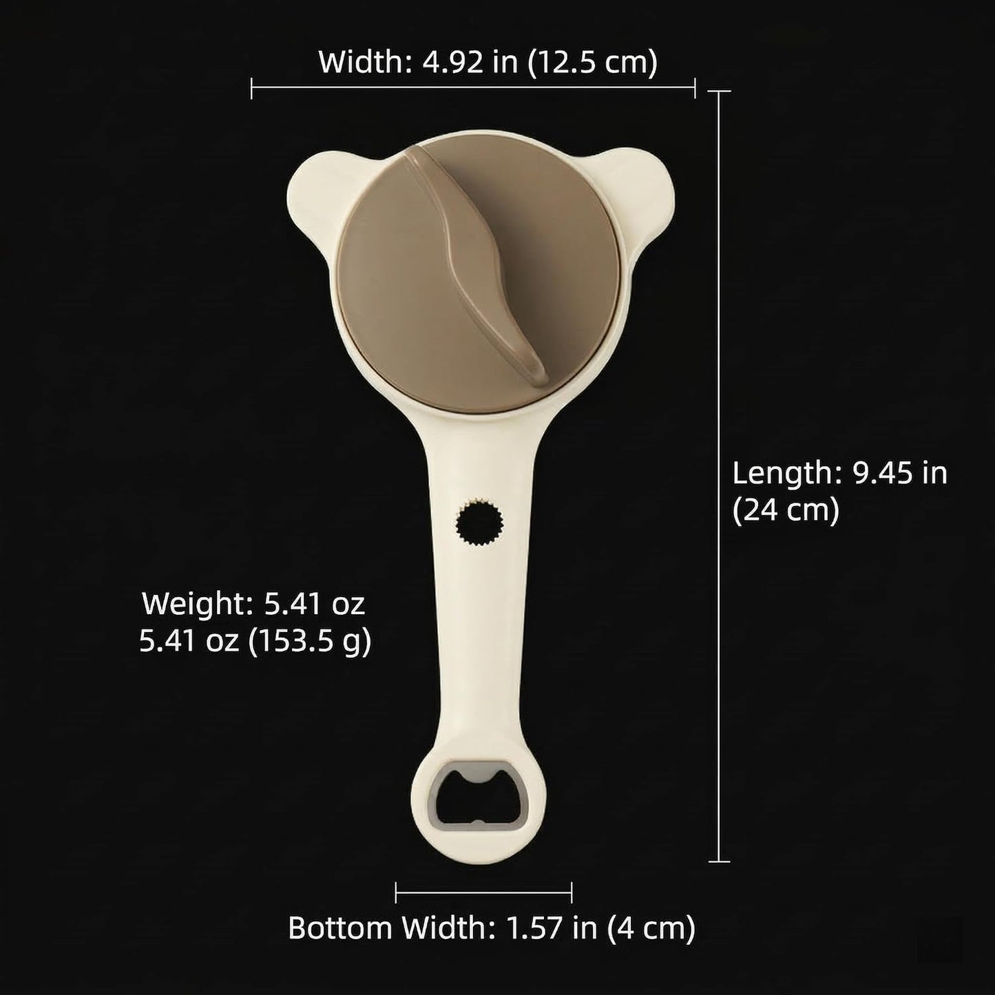 Multifunctional Jar Opener for Seniors with Arthritis - 4-in-1 Adjustable Bottle Opener for Weak Hands, Universal Lid Gripper Fits 1.0"-3.5" Jars, Manual Kitchen Gadget for Effortless Opening