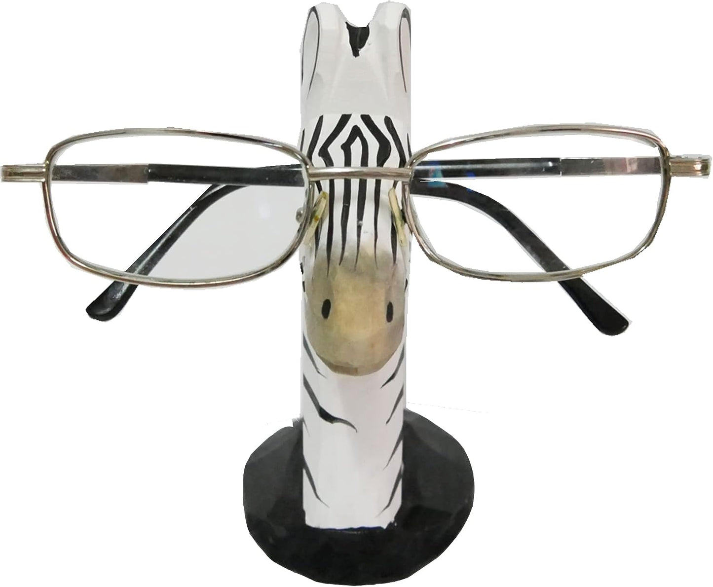 Red Dollar Handmade Wood Carved Animal Eyeglass Holder, Cute Sunglasses Display Stand, Nightstand Home Office Desk Decor, Christmas Holiday New Year Business Gift for Men Women Adults (Dog)