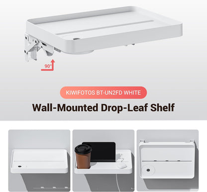 KIWIFOTOS Raised Bedside Shelf for Bed Tray Table Under Mattress