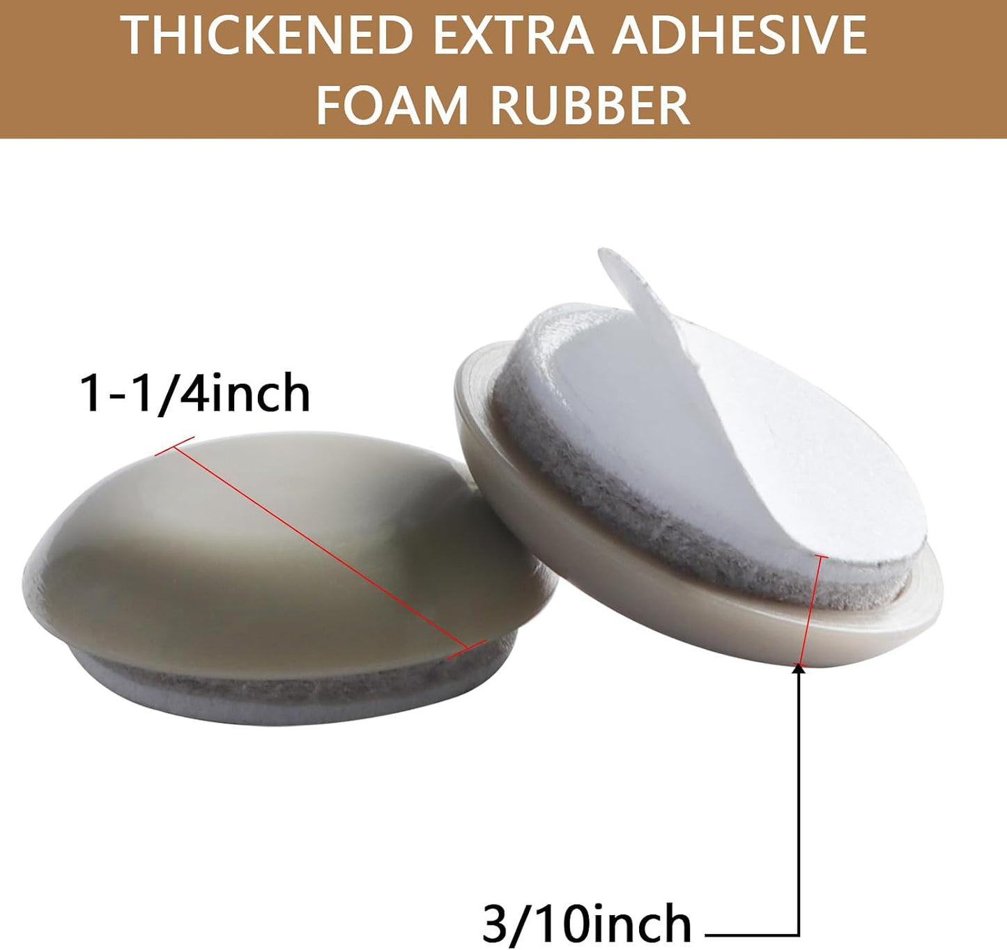 Self-Adhesive Furniture Sliders for Carpets, Furniture Moving Pads (36Pcs) 1-3/4" Furniture Mover Glides, Self Sticks Carpet Furniture Carrier - Move Any Item Quickly and Easily!
