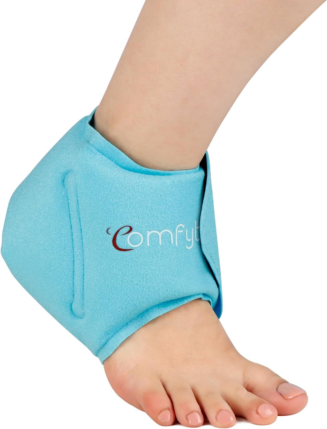 Comfytemp Ankle Ice Pack Wrap for Plantar Fasciitis, Swelling, Foot Pain Relief, FSA Eligible HSA, Gel Packs for Injuries Reusable, Hot Cold Compress for Achilles Tendonitis, Sprained Ankles, 2 Packs