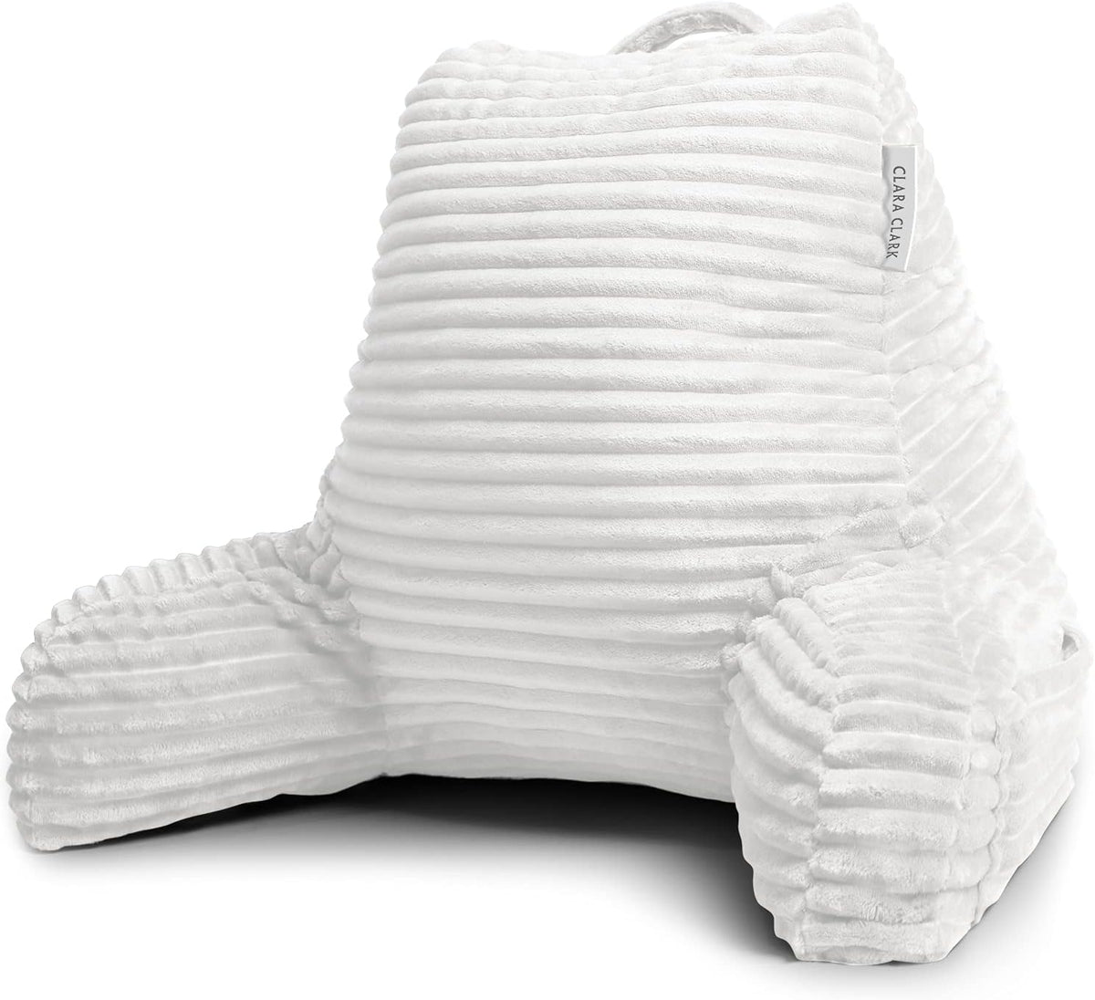 Clara Clark Reading Pillow for Bed Adult – Back Pillow for Sitting in Bed, Standard Bed Pillows for Sitting Up, Foam Chair Pillow, Sage Green Rest Pillow