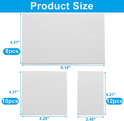 30 Pcs Electrical Outlet Insulation Pads | Draft Sealers, Foam Gasket, Light Switch Covers, Wall Insulation Gasket