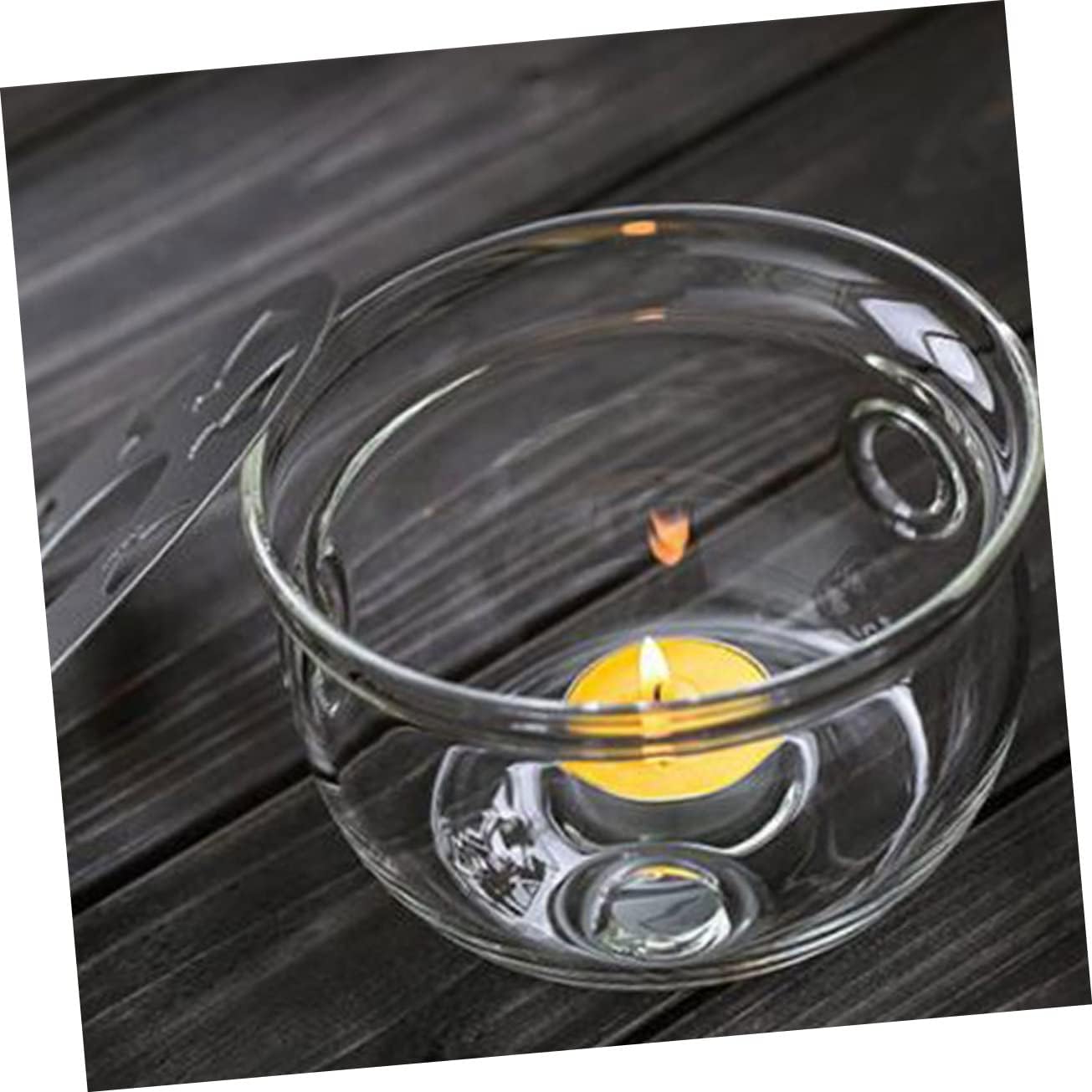 Electric Tea Kettle Base Glass Teapot Stand Insulated Heating Pad Stylish Glass Base for Stovetop Tea Pot