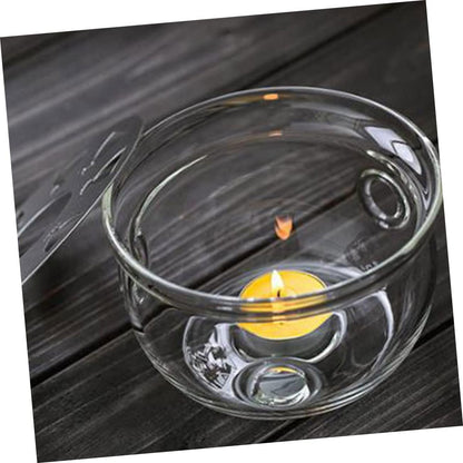 Electric Tea Kettle Base Glass Teapot Stand Insulated Heating Pad Stylish Glass Base for Stovetop Tea Pot