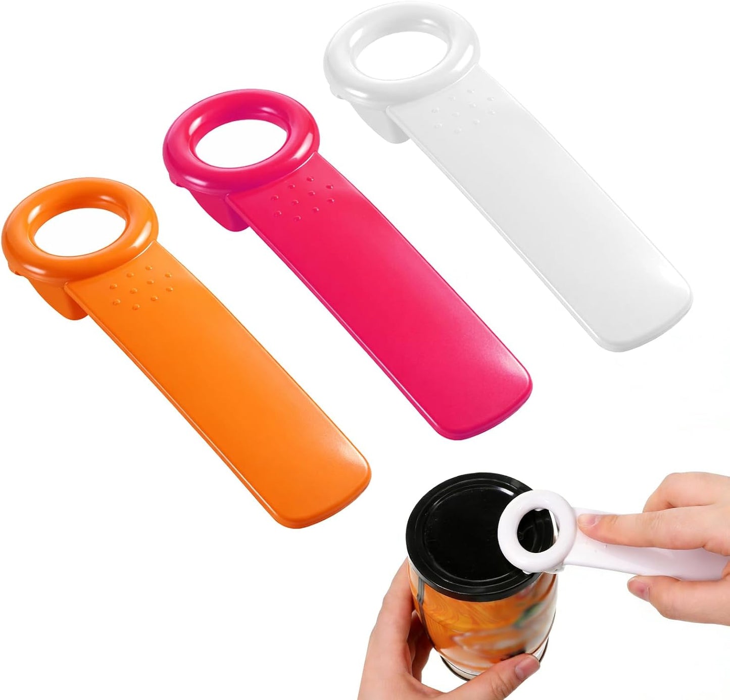 3Pcs Jar Opener, Jar Lid Openers, Jars Openers for Seniors Under Cabinet Jaring Open ers, Canning Jars for Opener Opening Jaring Lid Durable Plastic