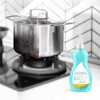 Magic Gel Cleaner For Pots And Pans, 150g Black Pot Bottom Cleaning Gel, Stainless Steel Pot Cleaner, Pot Cleaner For Bottom Of Pans, Cooktop Cleaner Cookware Cleaner Rust Remover (1pcs)