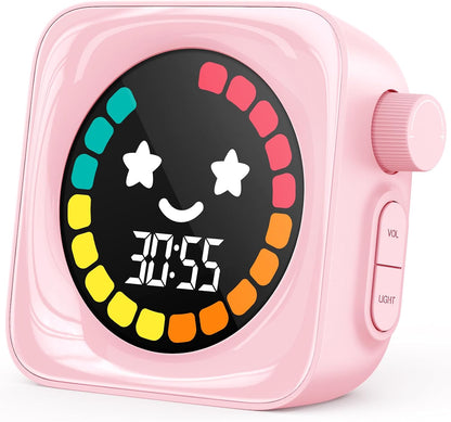 Visual Timer for Kids, 99 Minute Digital Cute Kids Visual Timer Classroom Timer for Homeschool Supplies Study Teaching Time Management Tool Countdown Productivity Timer, Blue, Colorful Display