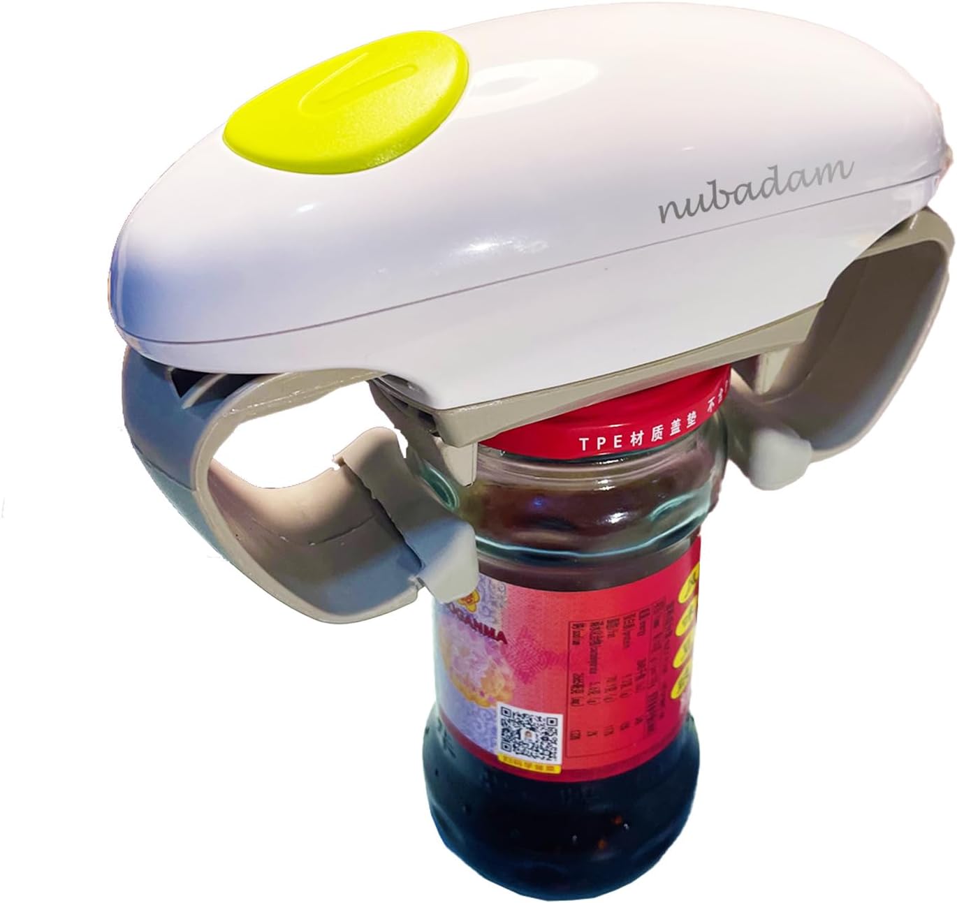 Electric Jar Opener for Seniors with Arthritis, Automatic One Touch Jar Opener for Weak Hands, Fits 1.2"-3.5" Lids