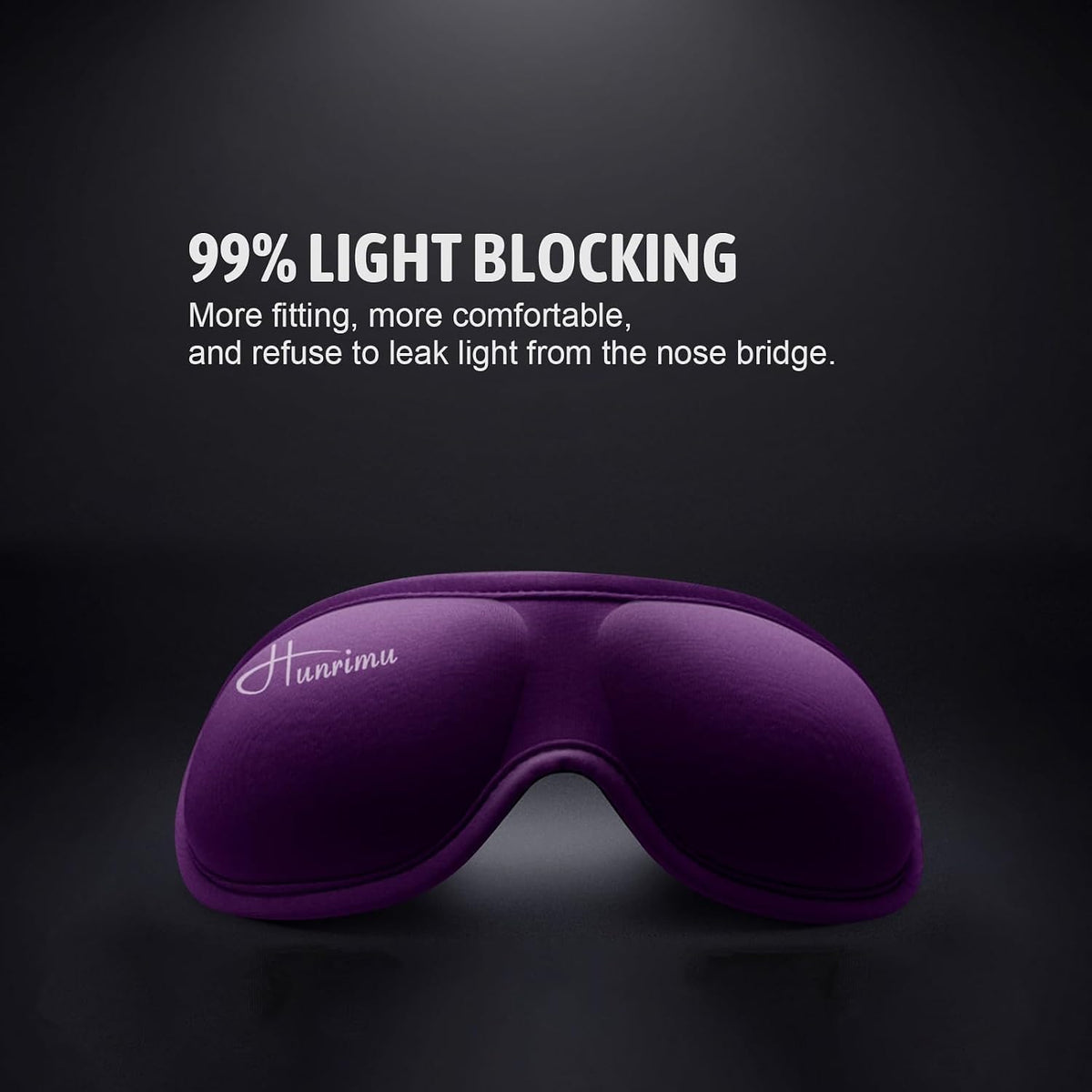 Sleep Eye Mask for Women Men, Eye Covers for Sleeping, 3D Sleep Mask for Travel Yoga Nap (Black)