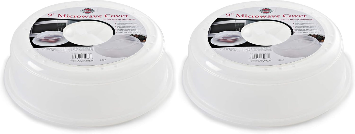 Norpro 10" Vented Microwave Plate Cover, Food Dome