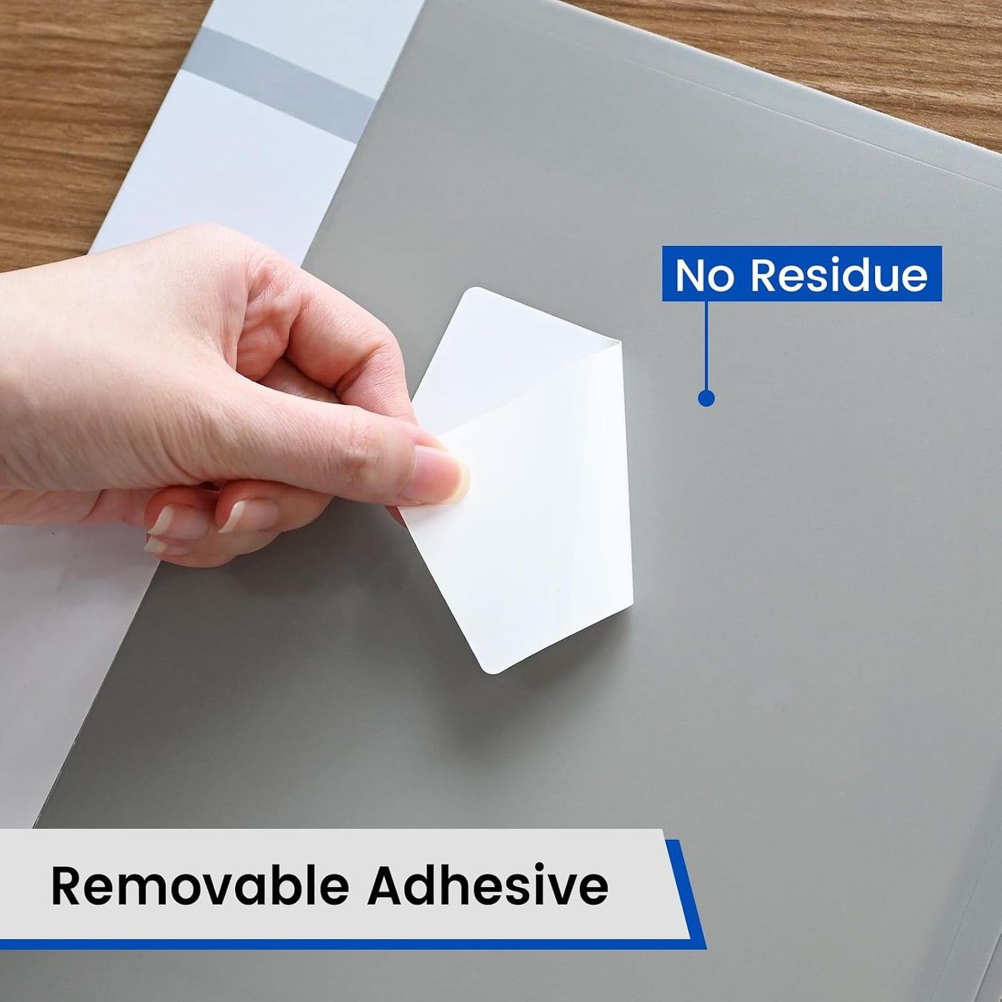 L LIKED 2" x 1" Thermal Labels, Blank Removable Labels with No Residue, Water and Oil Resistant, Use for Both Home and Office (1 Roll, 1300 Labels)